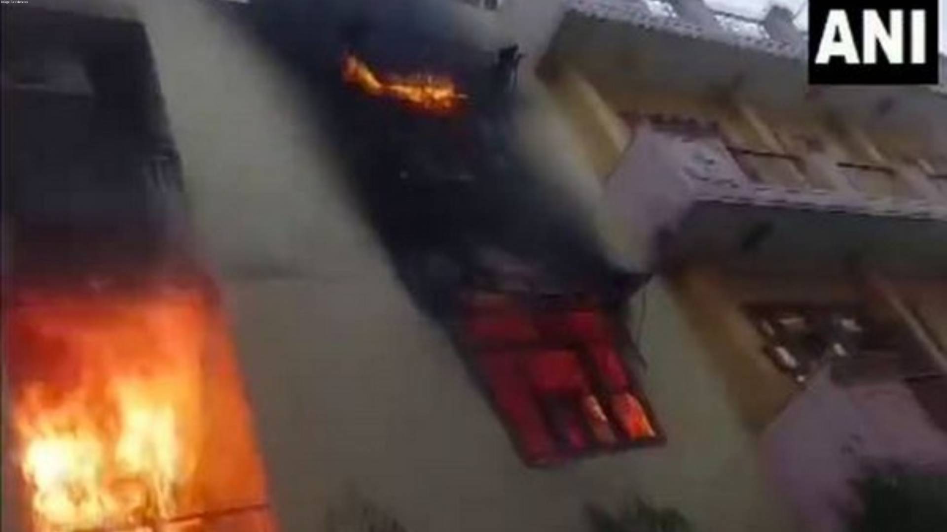 Fire breaks out at two-storey building in UP's Ghaziabad